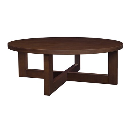 Regency Regency Chloe 37 in. Round Solid Coffee Table- Mocha Walnut HWTC3713MW